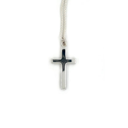 Silver Cross Pendant & Chain