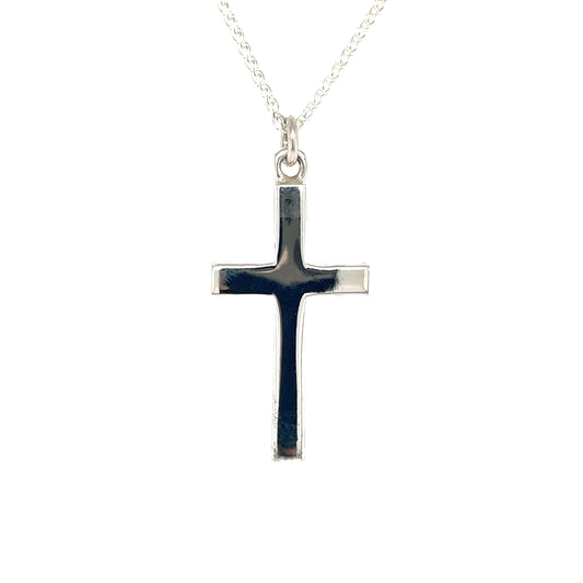 Silver Cross Pendant & Chain