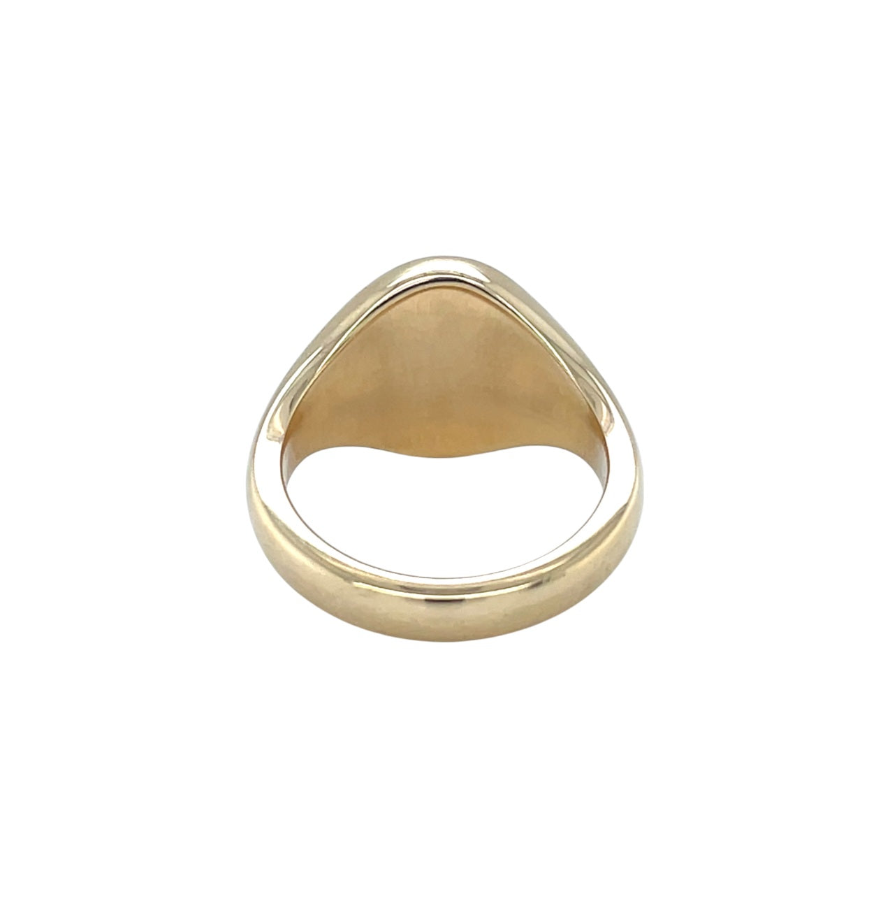 9ct Yellow Gold Coat of Arms 14x12mm Seal Engraved Signet Ring (P)