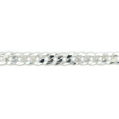 Silver Filed Curb Bracelet