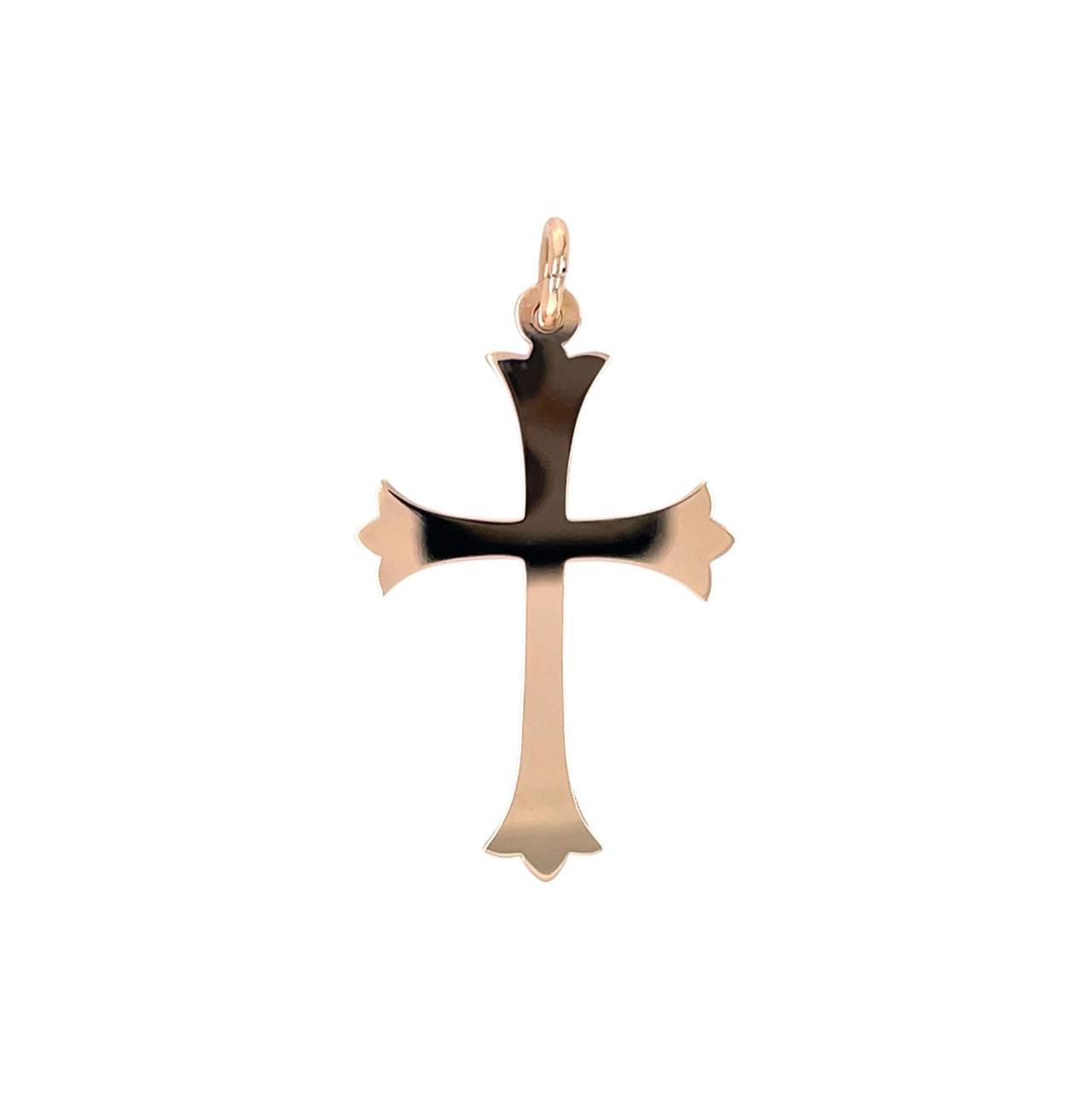 9ct Rose Gold Cross Patonce Pendant