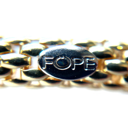 18ct Yellow Gold Plain Fope Necklace (17")