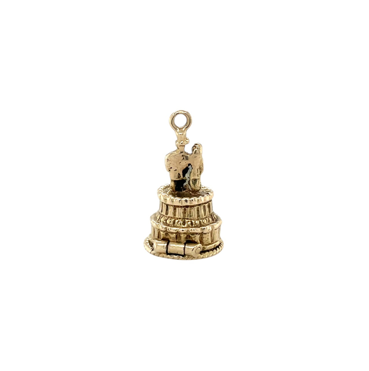 9ct Yellow Gold Wedding Cake Reveal Charm