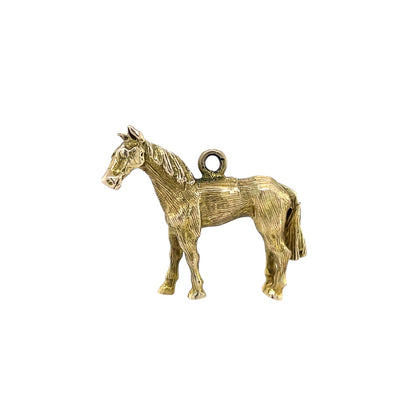 9ct Yellow Gold Large Horse Charm
