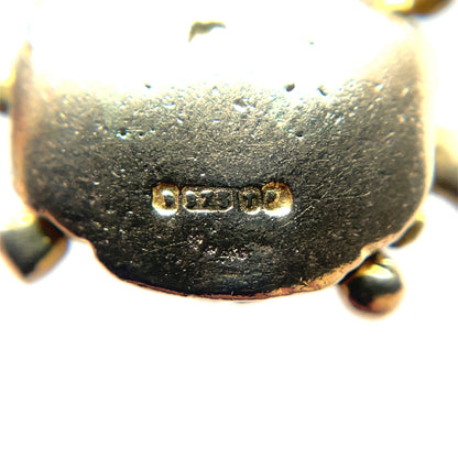 9ct Yellow Gold Flexible Turtle Charm