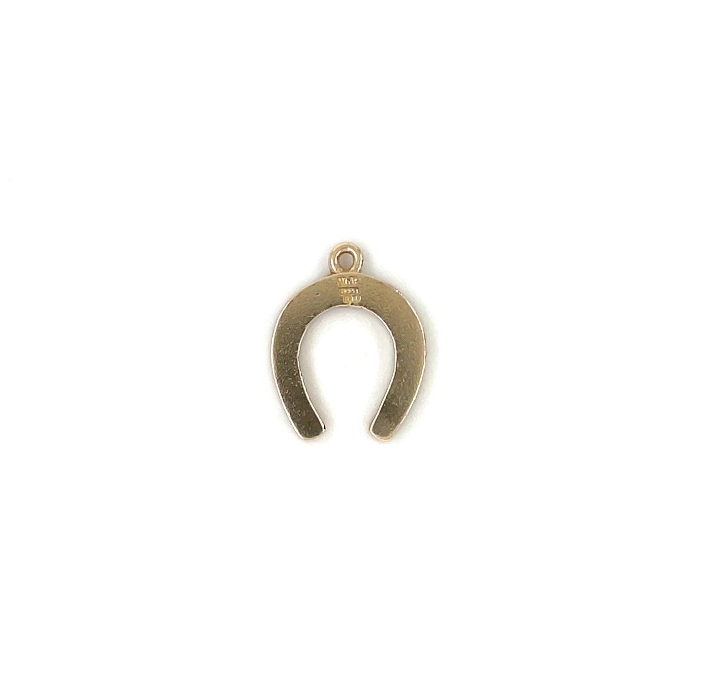 9ct Yellow Gold Horseshoe Pendant