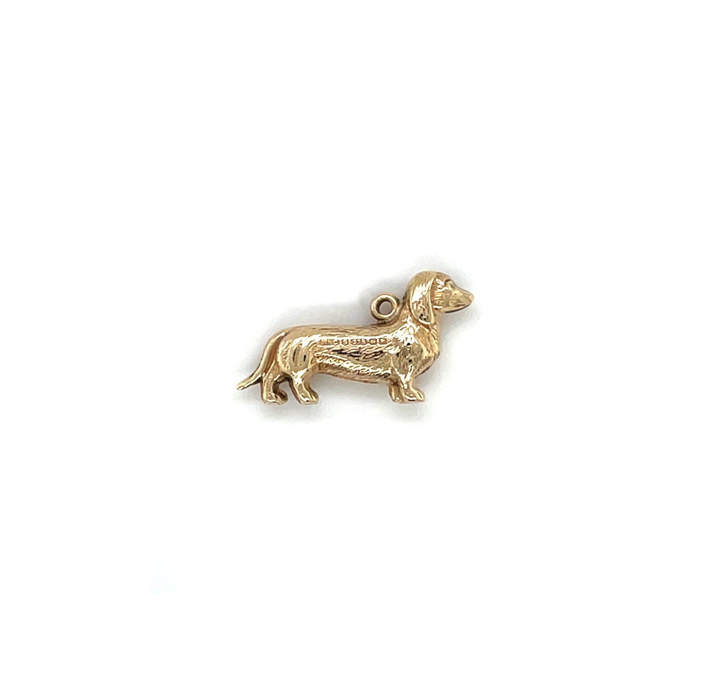 9ct Yellow Gold Dachshund Charm