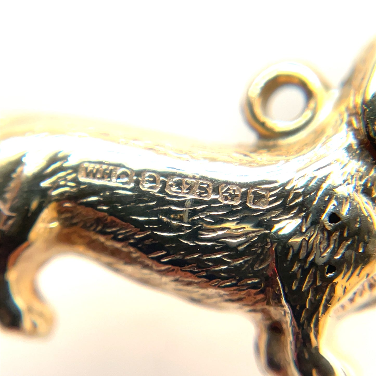 9ct Yellow Gold Dachshund Charm