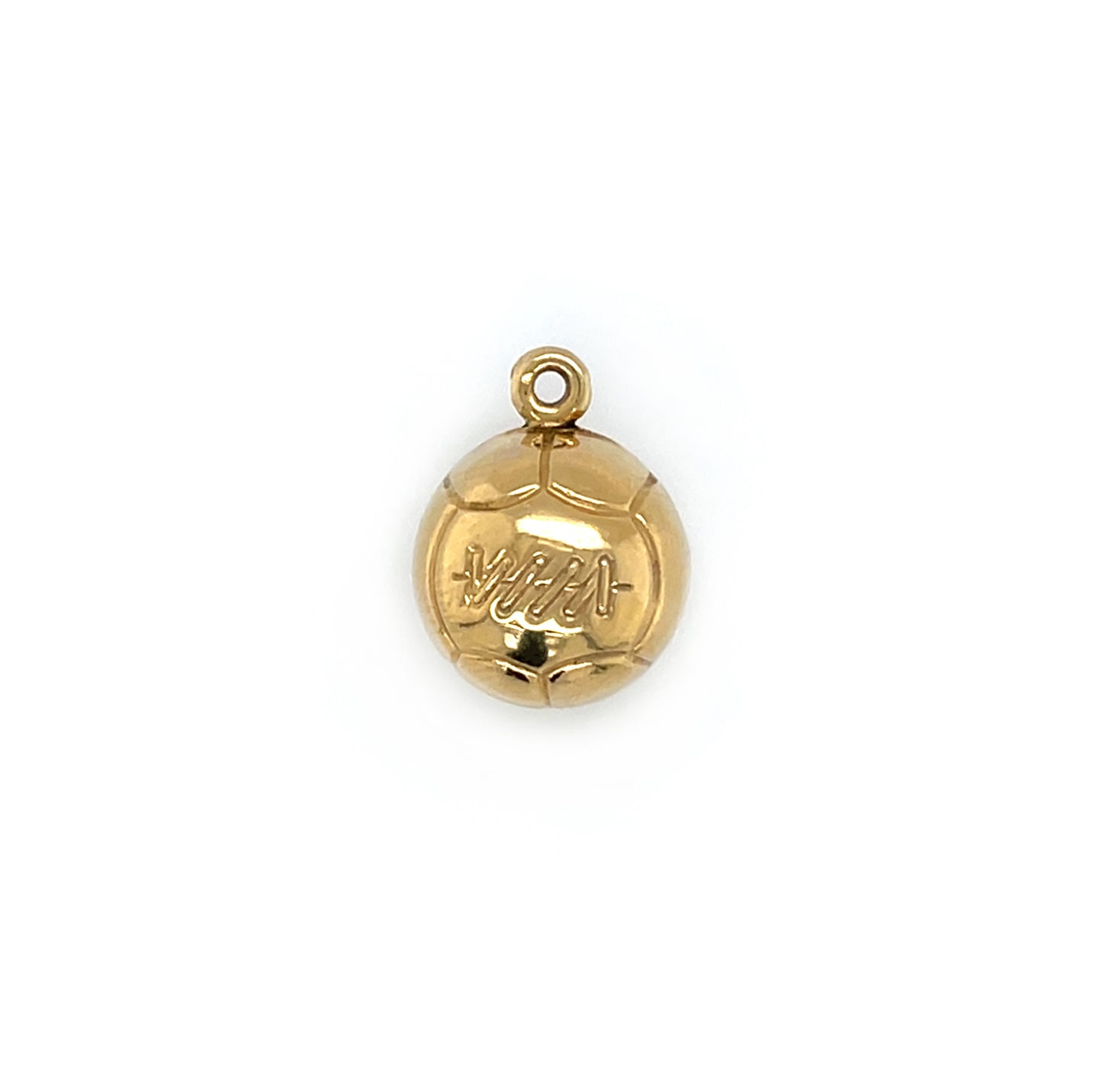 9ct Yellow Gold Football Charm