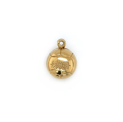 9ct Yellow Gold Football Charm