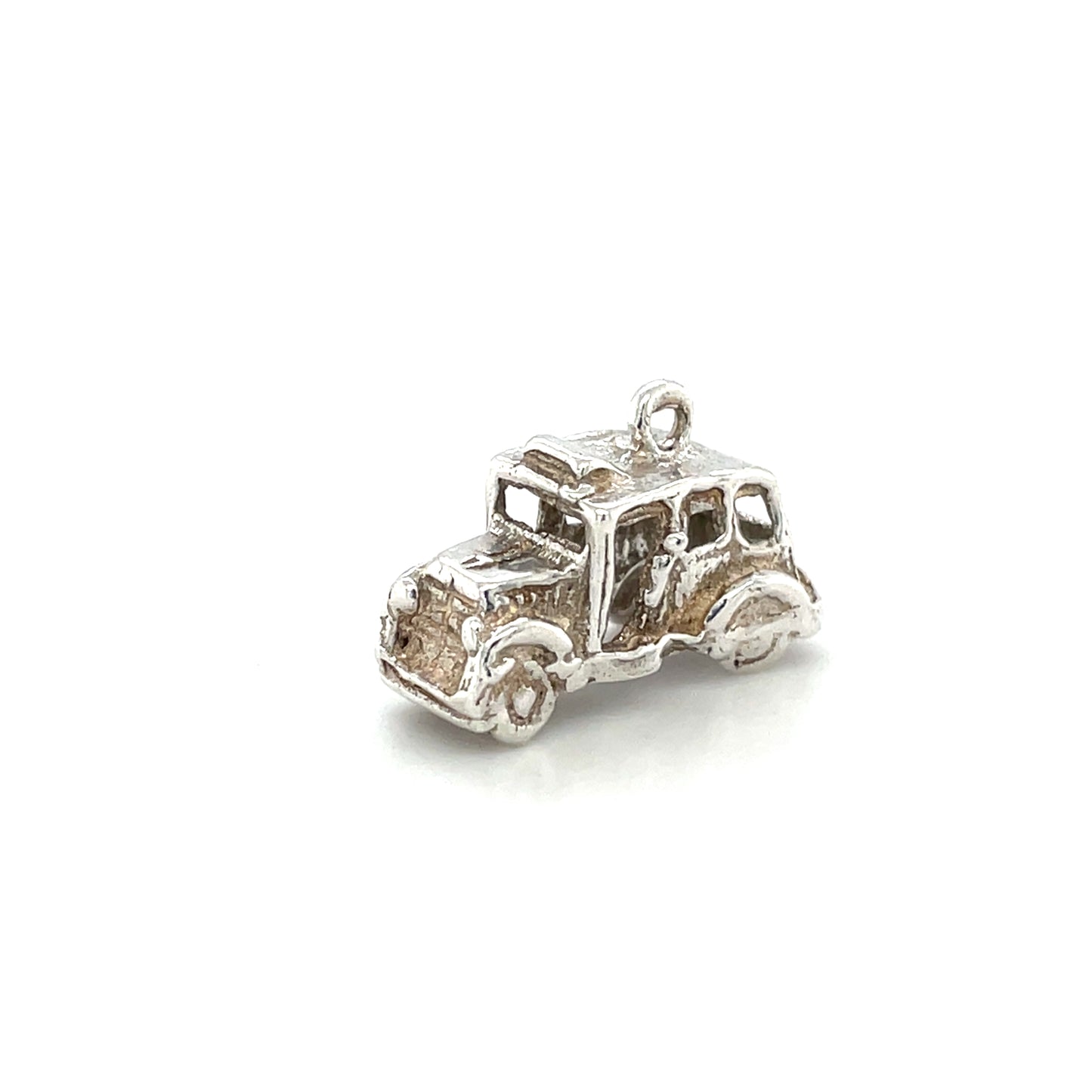 Silver Vintage Car Charm