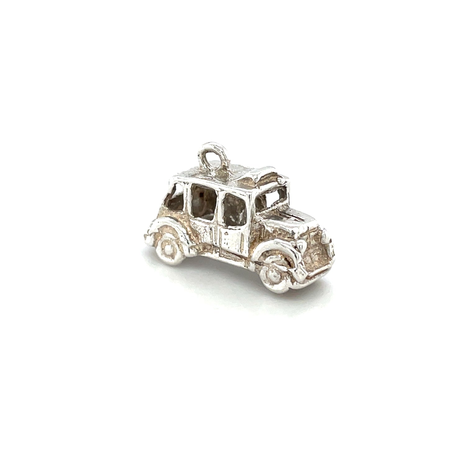 Silver Vintage Car Charm