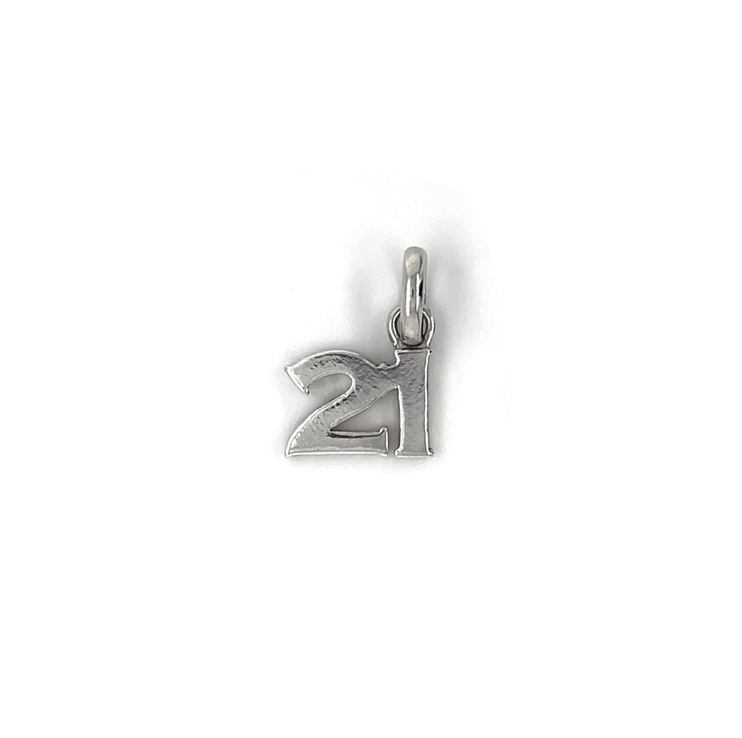 Silver '21' Charm