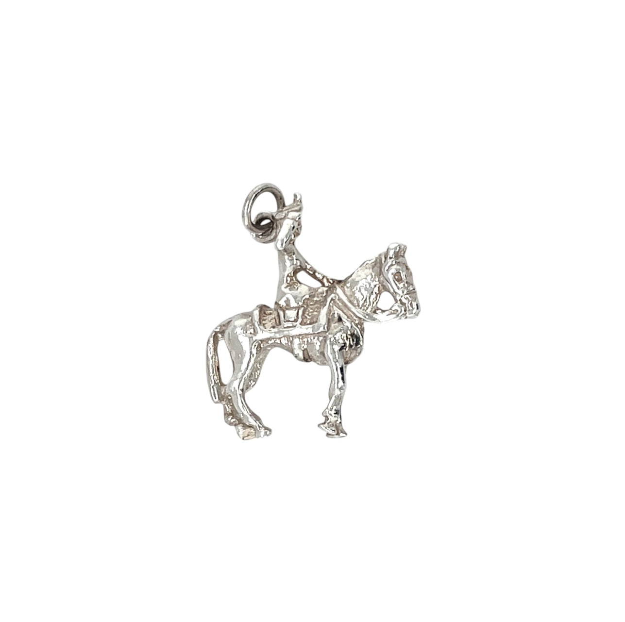 Silver Horse & Horserider Charm – Walter Bull & Son
