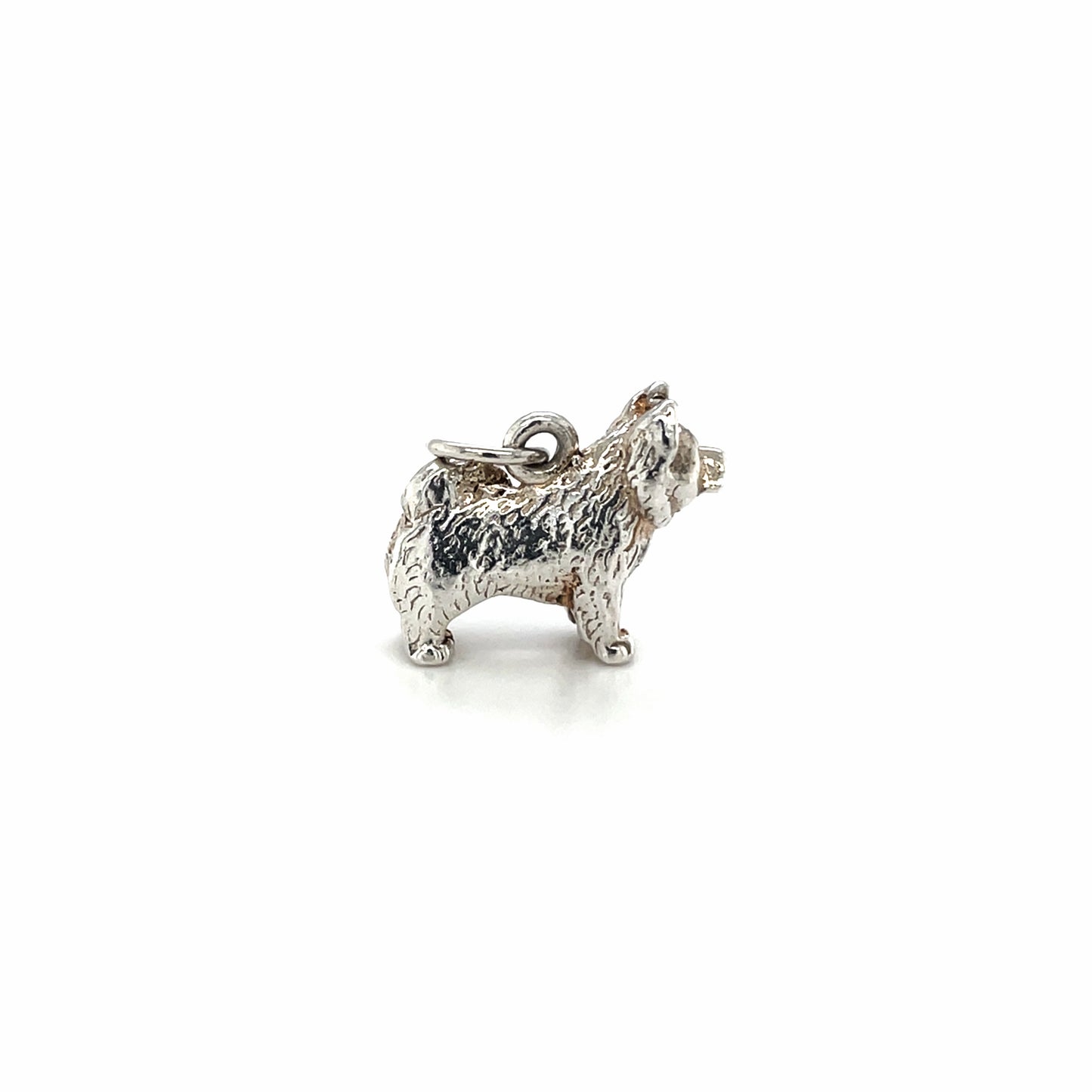 Silver Terrier Dog Charm
