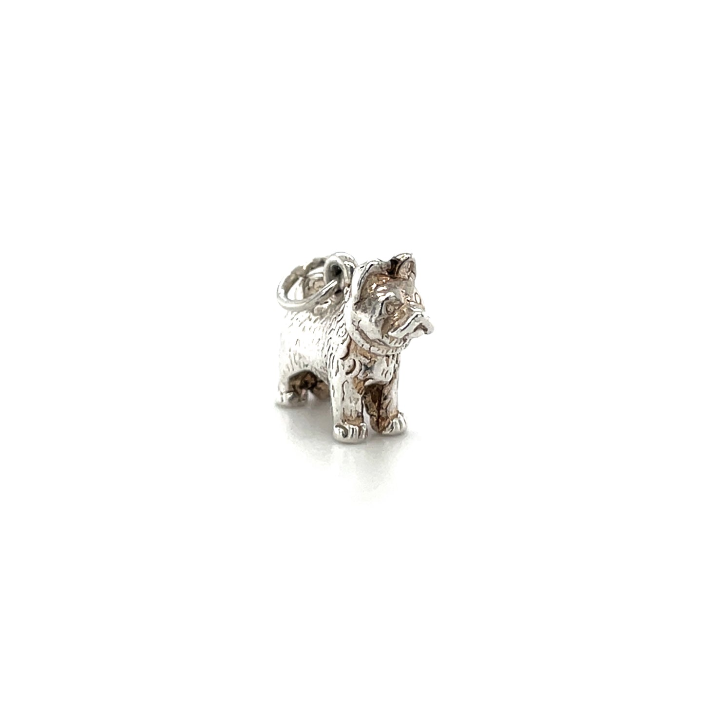Silver Terrier Dog Charm