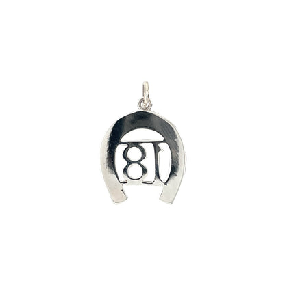 Silver Horseshoe 18th Birthday Charm