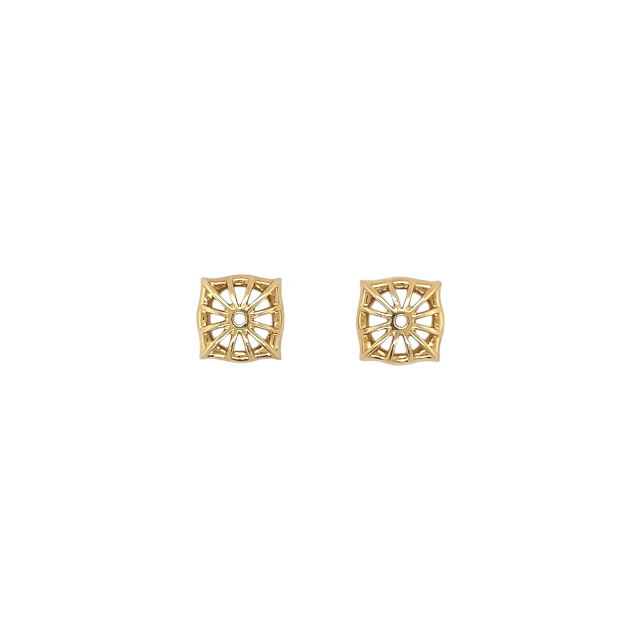 18ct Yellow Gold Diamond-Set Earring Jackets