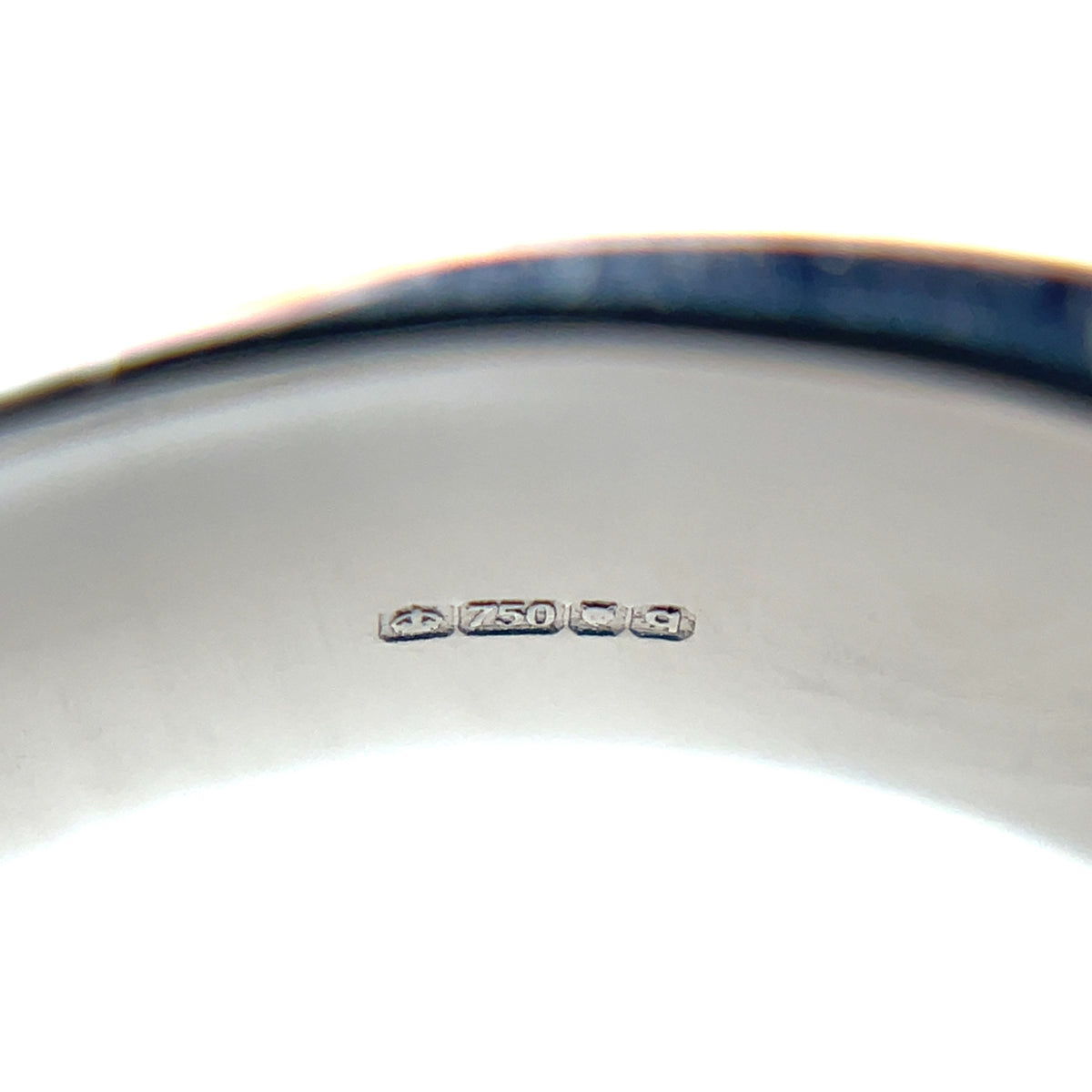 18ct White Gold Double Row Diamond Half-Set Eternity Ring (N)