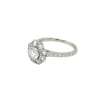 Platinum Diamond Cluster Ring (M)