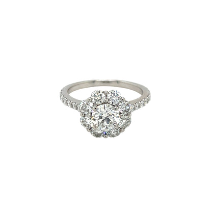 Platinum Diamond Cluster Ring (M)