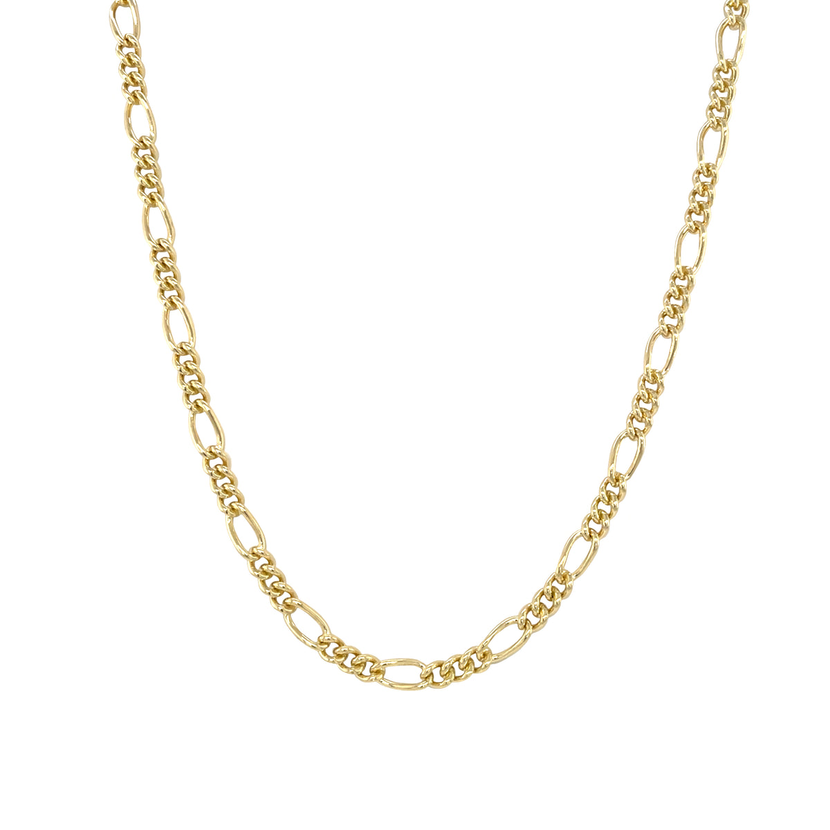 9ct Yellow Gold Figaro Chain (20")