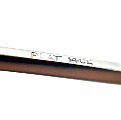 14ct White Gold Aquamarine & Diamond Brooch