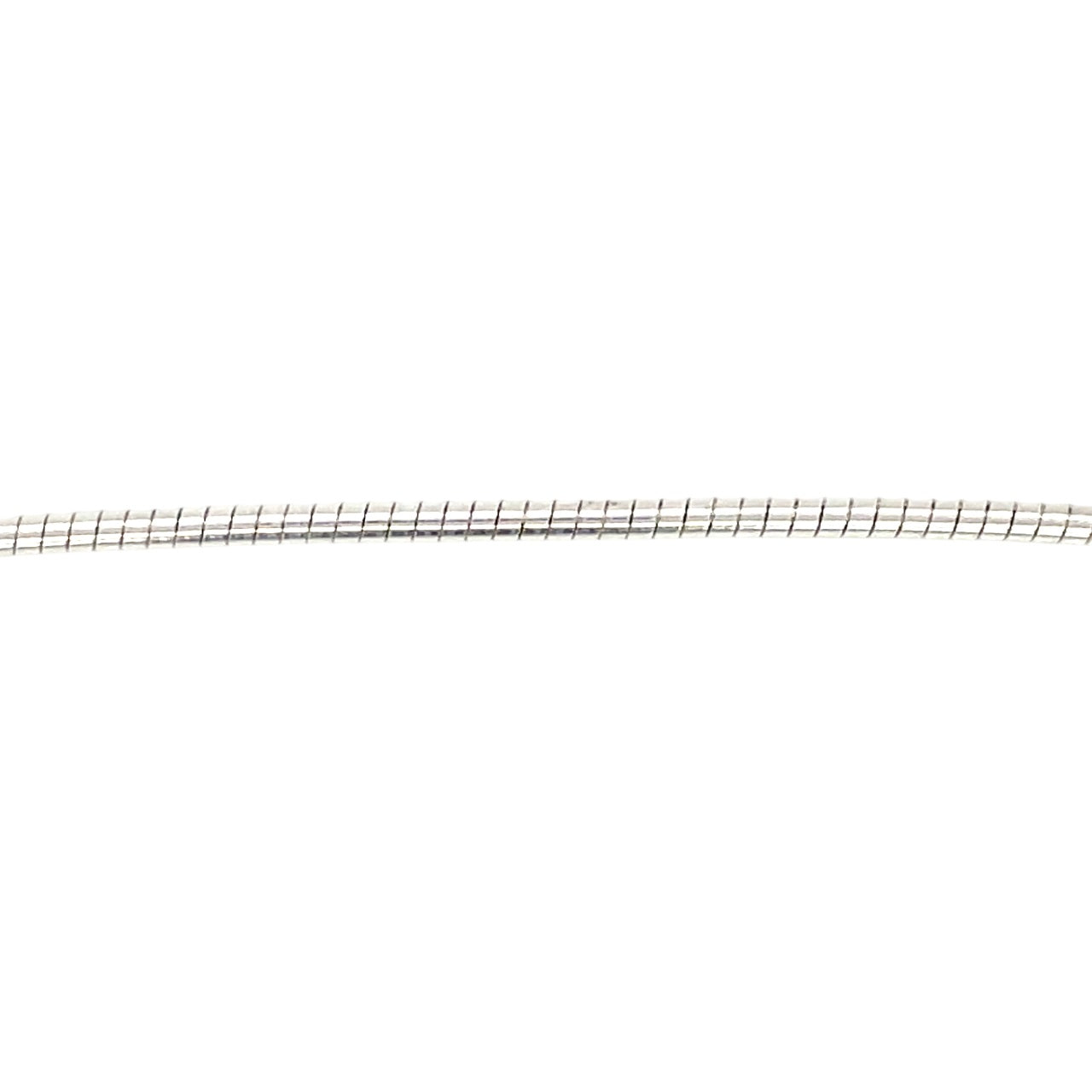 Silver Omega Snake Chain (18")
