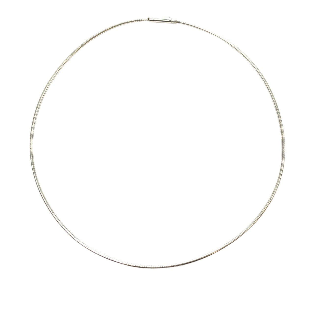 Silver Omega Snake Chain (18")