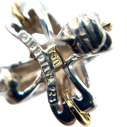18ct Gold & Silver Tiffany & Co. X Kiss Earrings