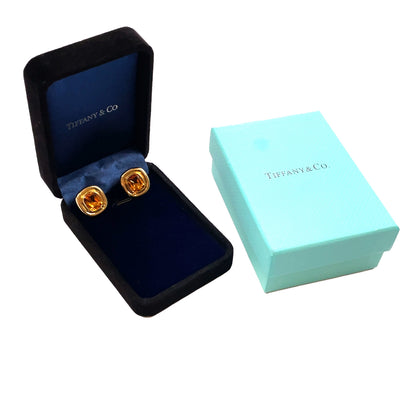 18ct Yellow Gold Tiffany & Co. Paloma Picasso Citrine Earrings