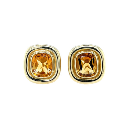 18ct Yellow Gold Tiffany & Co. Paloma Picasso Citrine Earrings