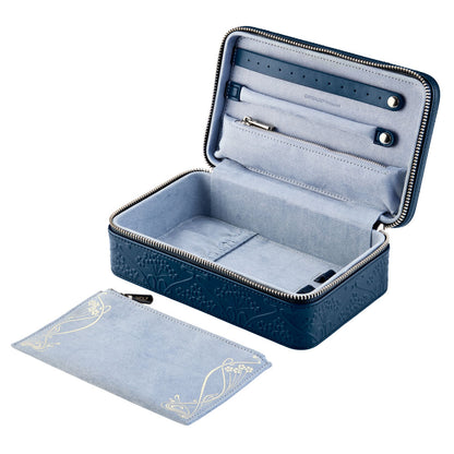 WOLF X LIBERTY All Over Ianthe Medium Jewellery Zip Case - Navy