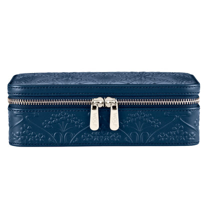 WOLF X LIBERTY All Over Ianthe Medium Jewellery Zip Case - Navy