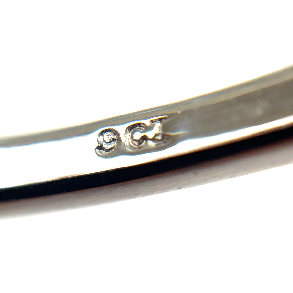 9ct White Gold Diamond Bangle