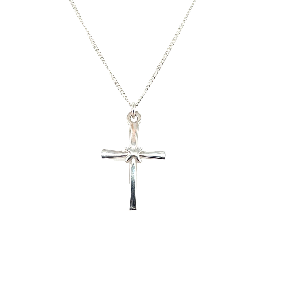 Silver Celtic Cross Pendant & Chain (18")