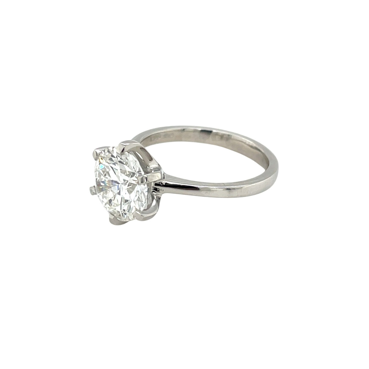 Platinum Lab-Grown Diamond Solitaire Ring (M)