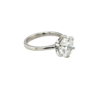 Platinum Lab-Grown Diamond Solitaire Ring (M)