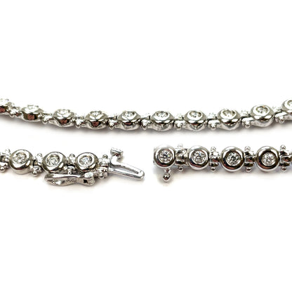 18ct White Gold Diamond Collar Necklace (16")