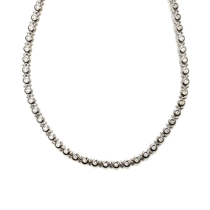 18ct White Gold Diamond Collar Necklace (16")