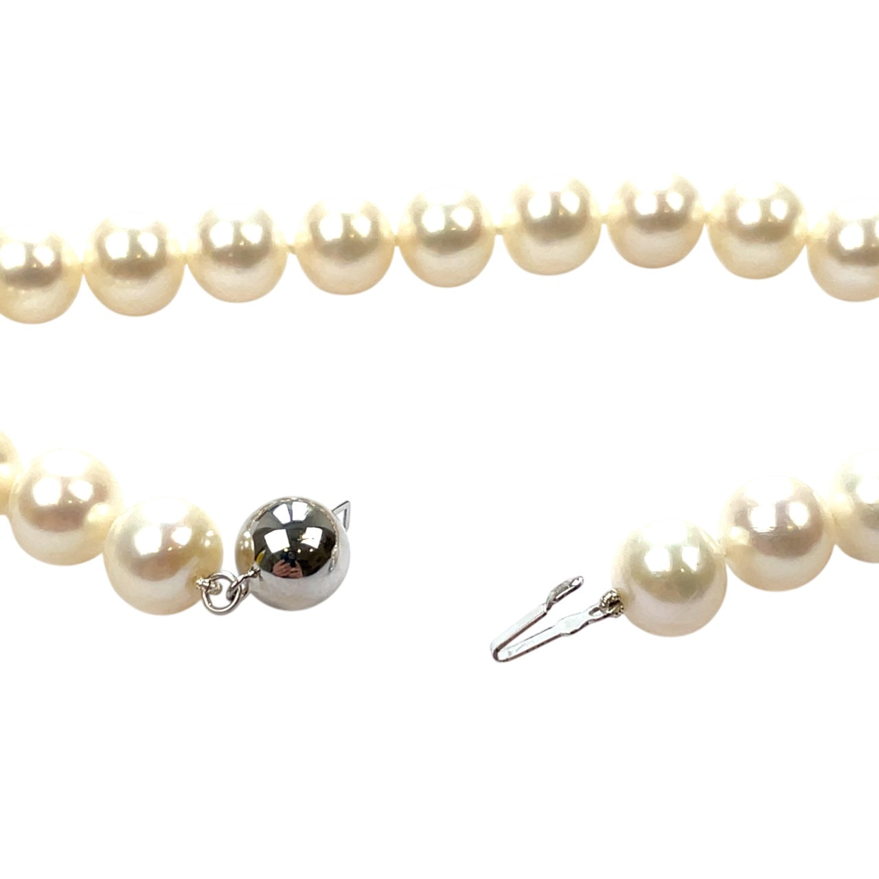 9ct White gold Freshwater Pearl Bracelet (7.5")