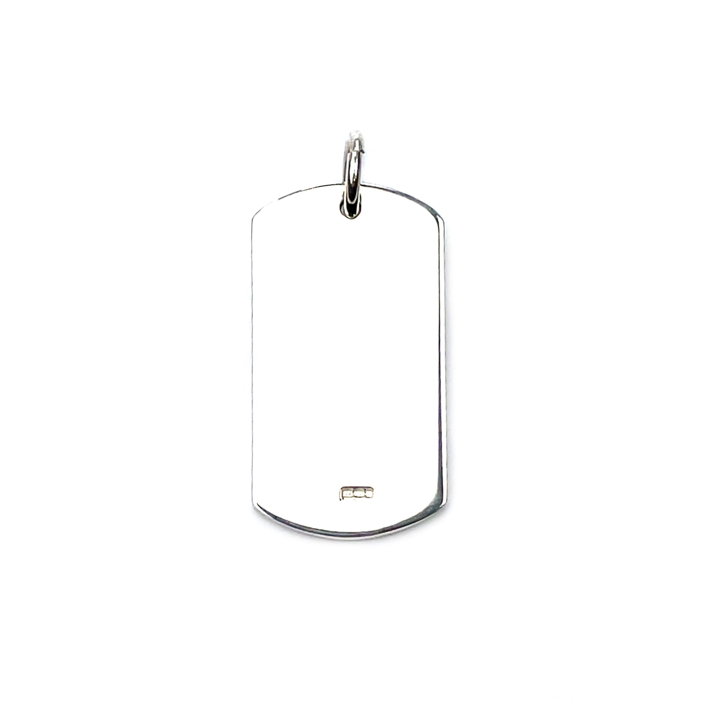 Silver Dog Tag Pendant