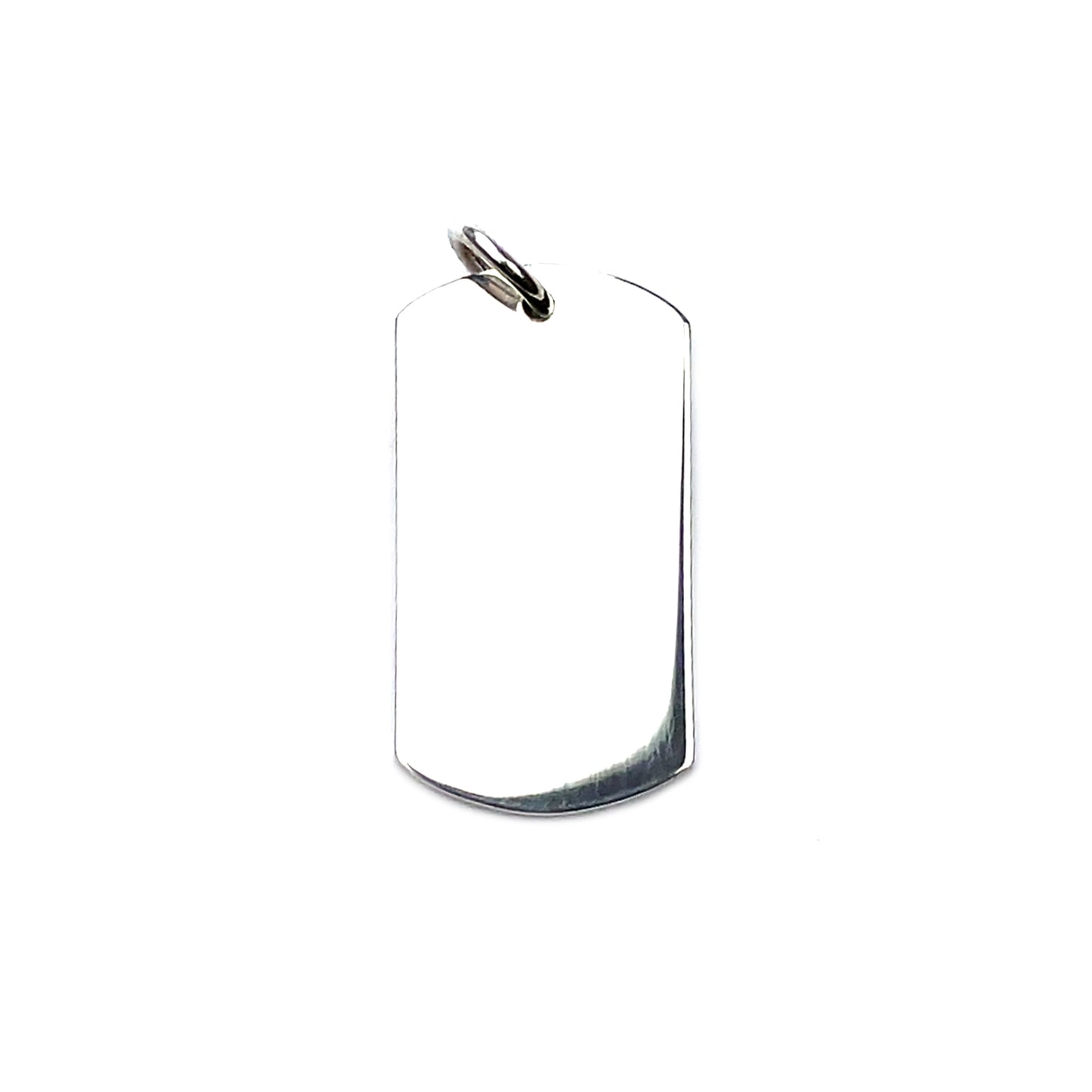 Silver Dog Tag Pendant
