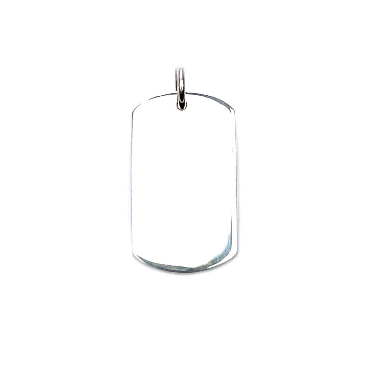 Silver Hallmarked Dog Tag Pendant