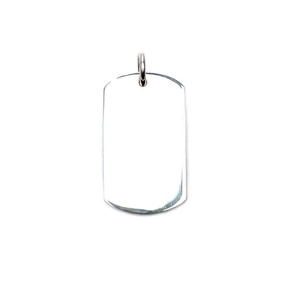 Silver Hallmarked Dog Tag Pendant