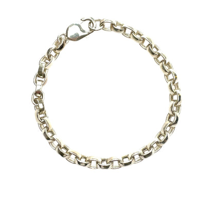 Silver Belcher Bracelet (9")
