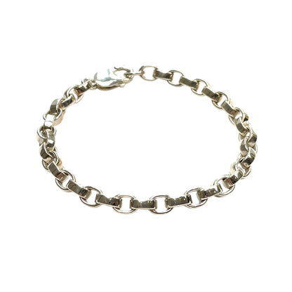 Silver Belcher Bracelet (9")