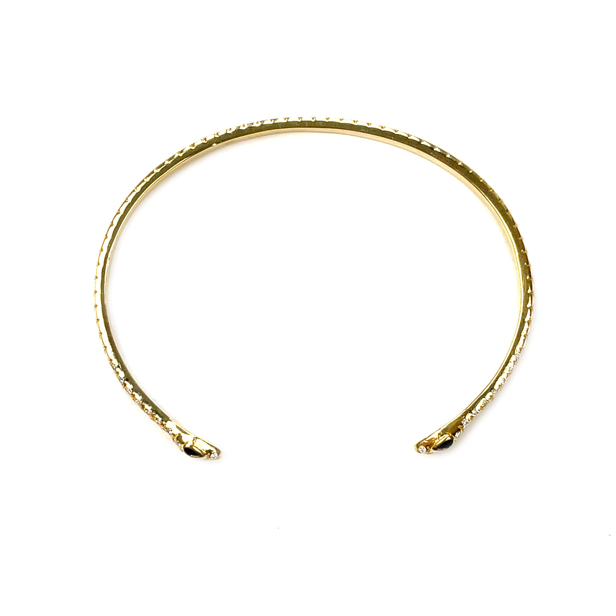 18ct Yellow Gold Snake Head Bangle
