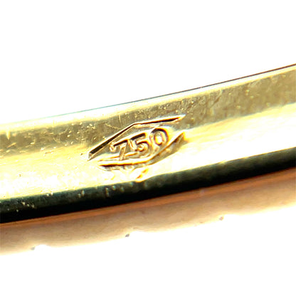 18ct Yellow Gold Snake Head Bangle