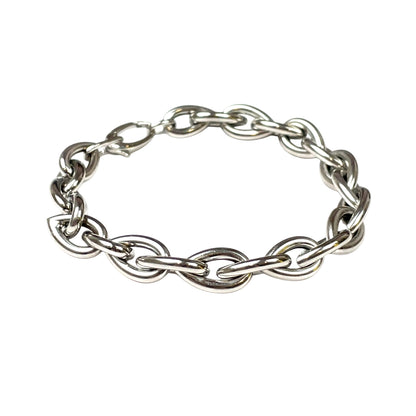 9ct White Gold Link Bracelet (7")